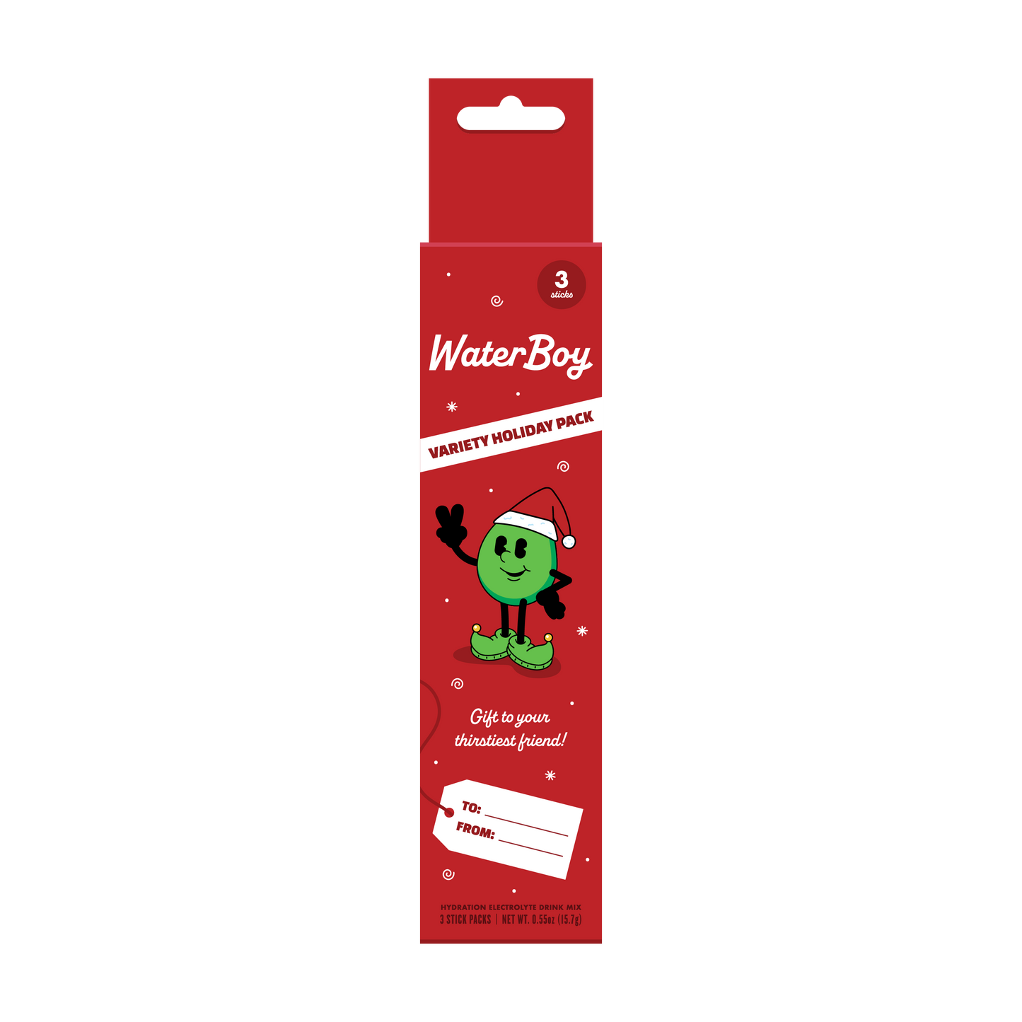 Waterboy Holiday Stocking Stuffer 3ct