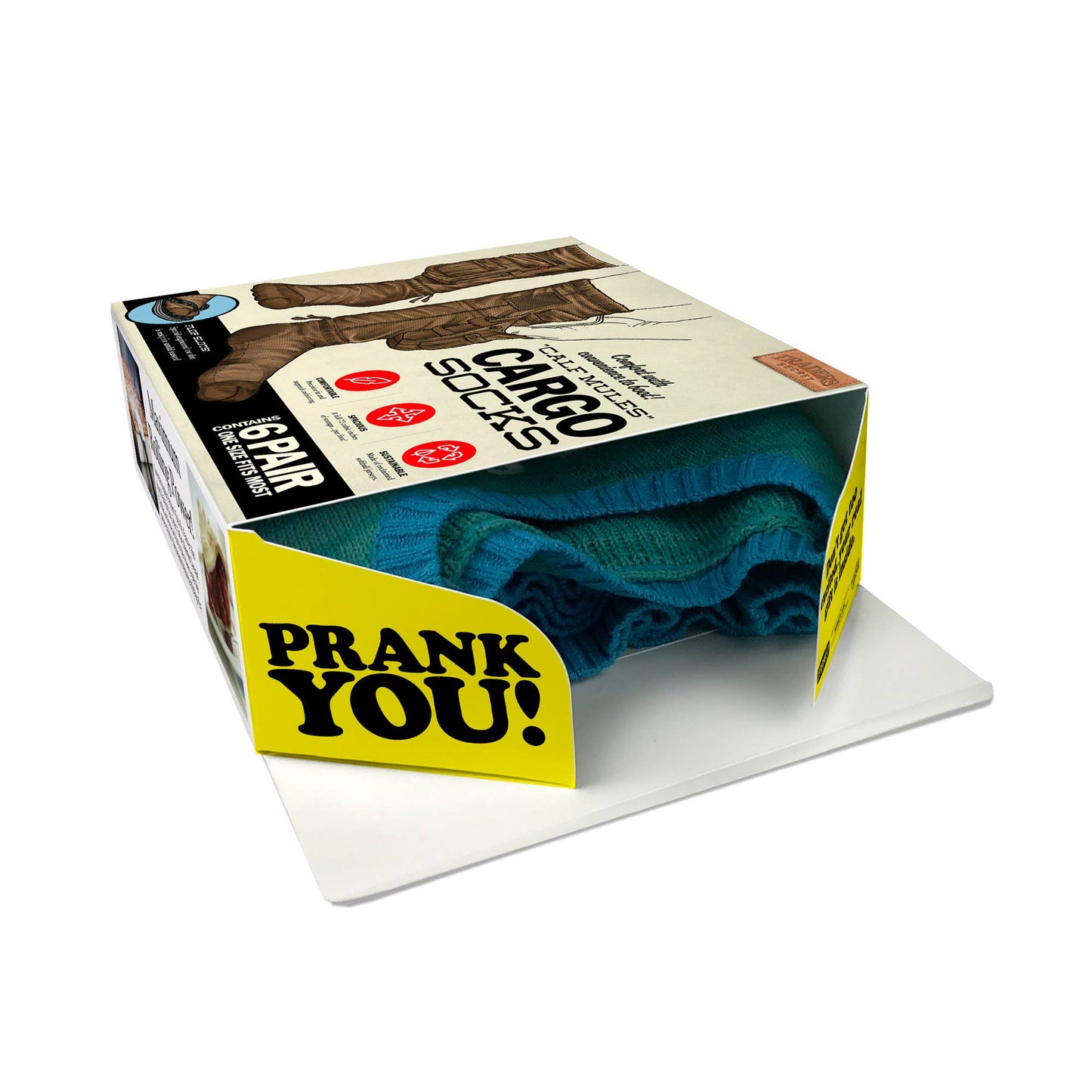 Prank Gift Box Cargo Socks