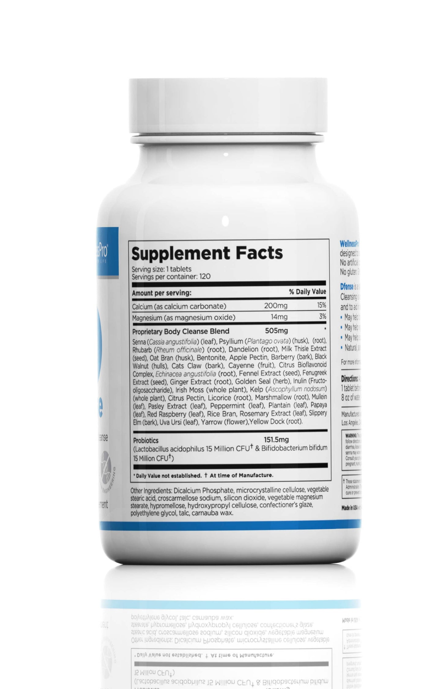 Body Detox Cleanse Dietary Supplement in 120 Tablets