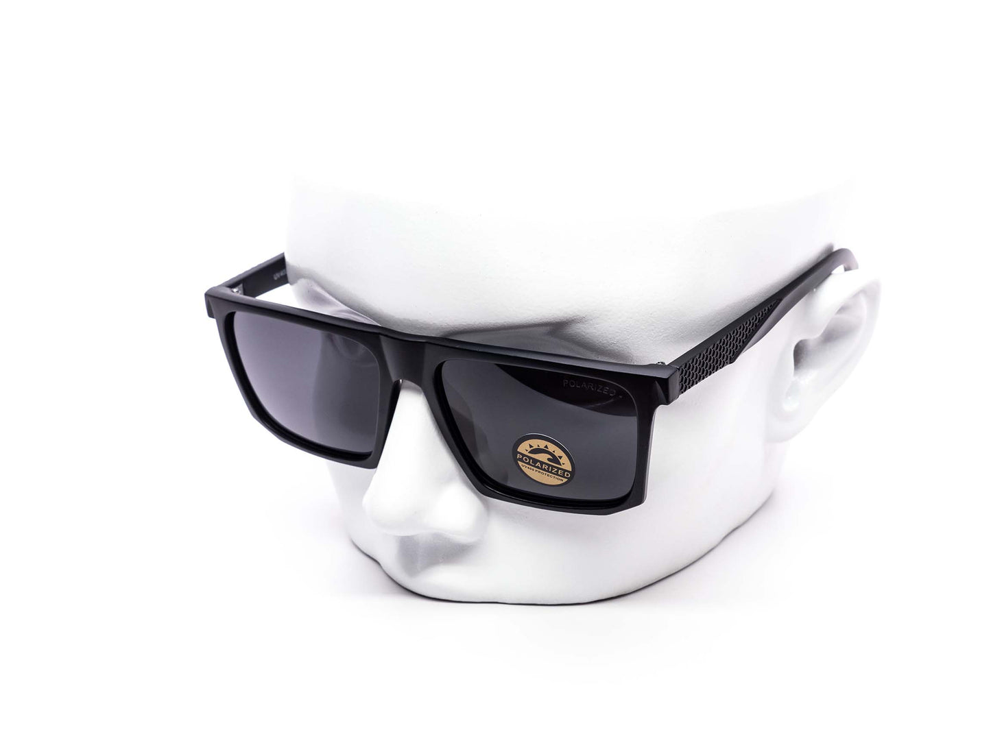 Polarized Sleek Flat-top Square Sunglasses