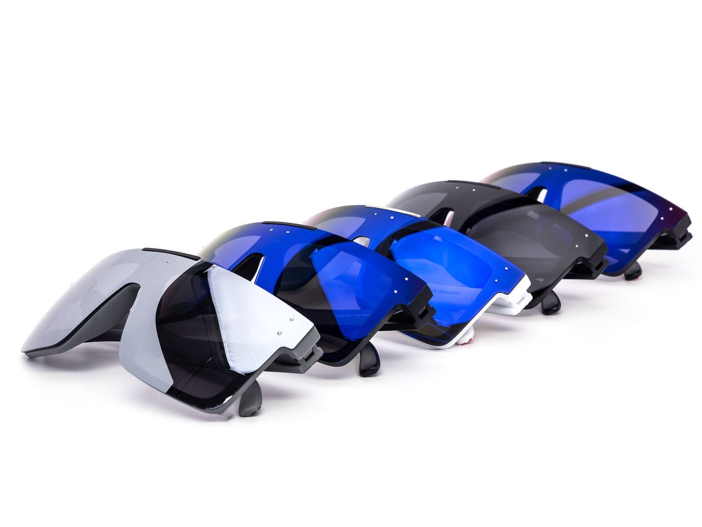 Polarized USA Shield Style Mirror Sunglasses