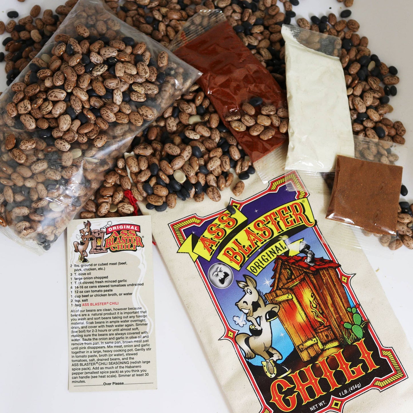 Ass Blaster Chili Kit – Spicy Gourmet Campfire Chili Fixins