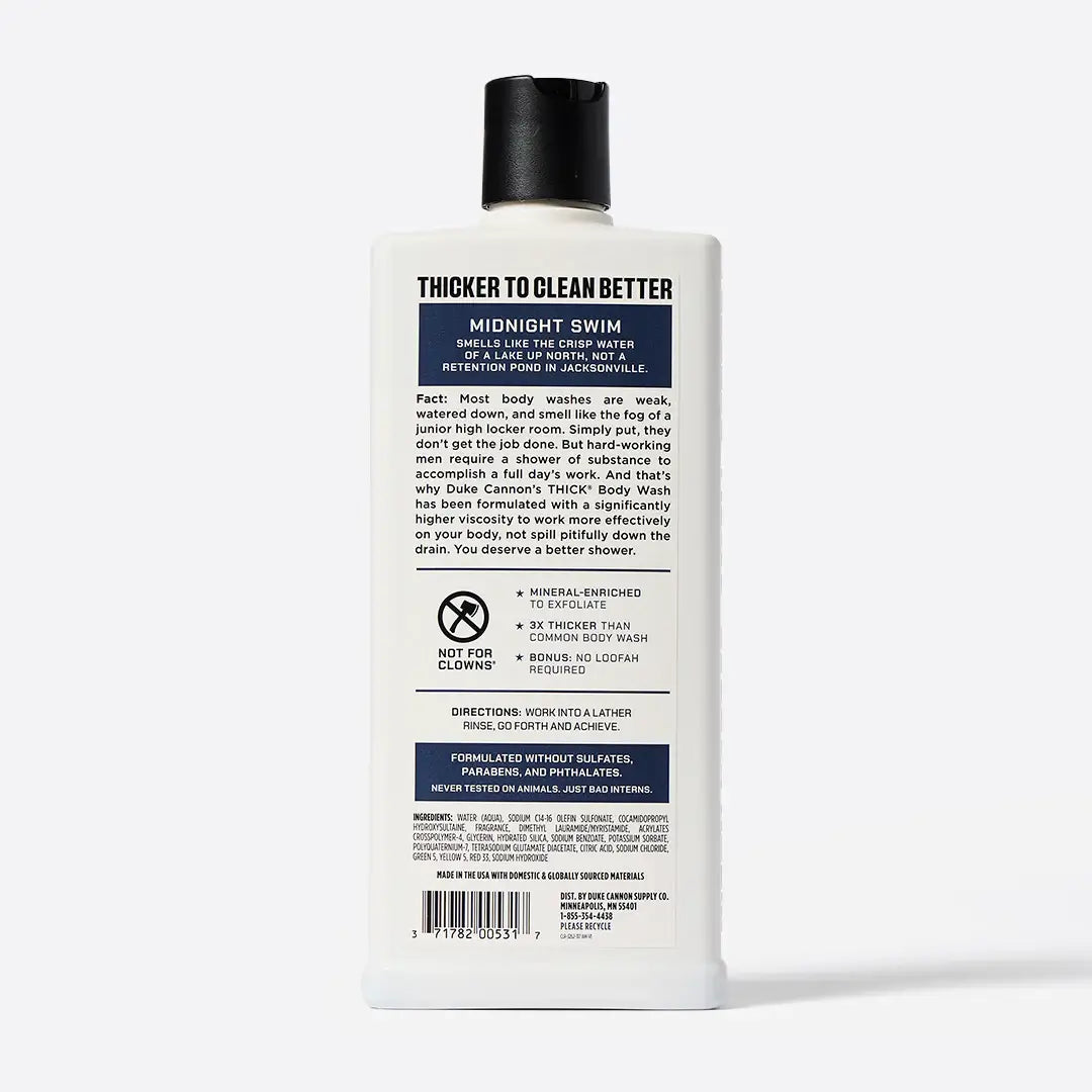 THICK Body Wash Midnight Swim 18oz