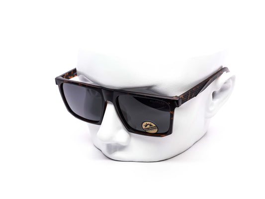 Polarized Sleek Flat-top Square Sunglasses