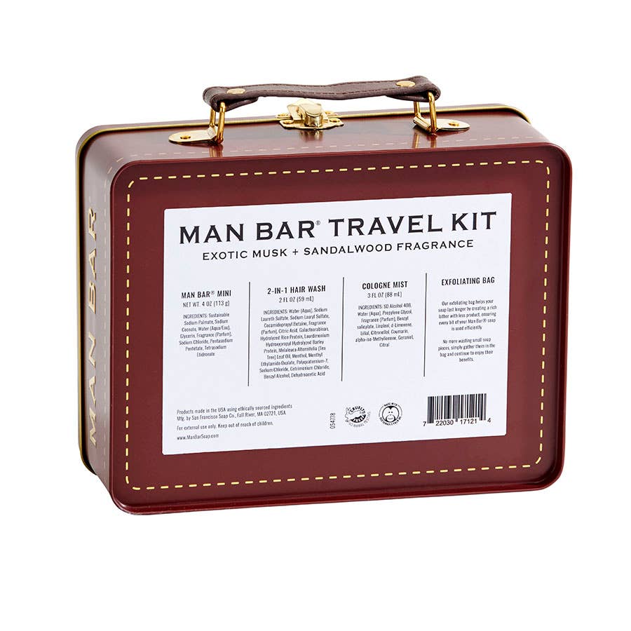 MAN BAR TRAVEL TIN SET EXOTIC MUSK & SANDALWOOD