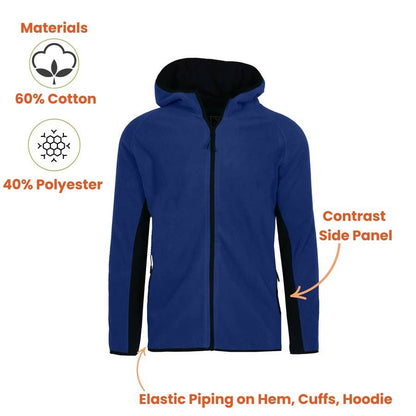 Men's Polar Fleece Tech Zip Hoodie