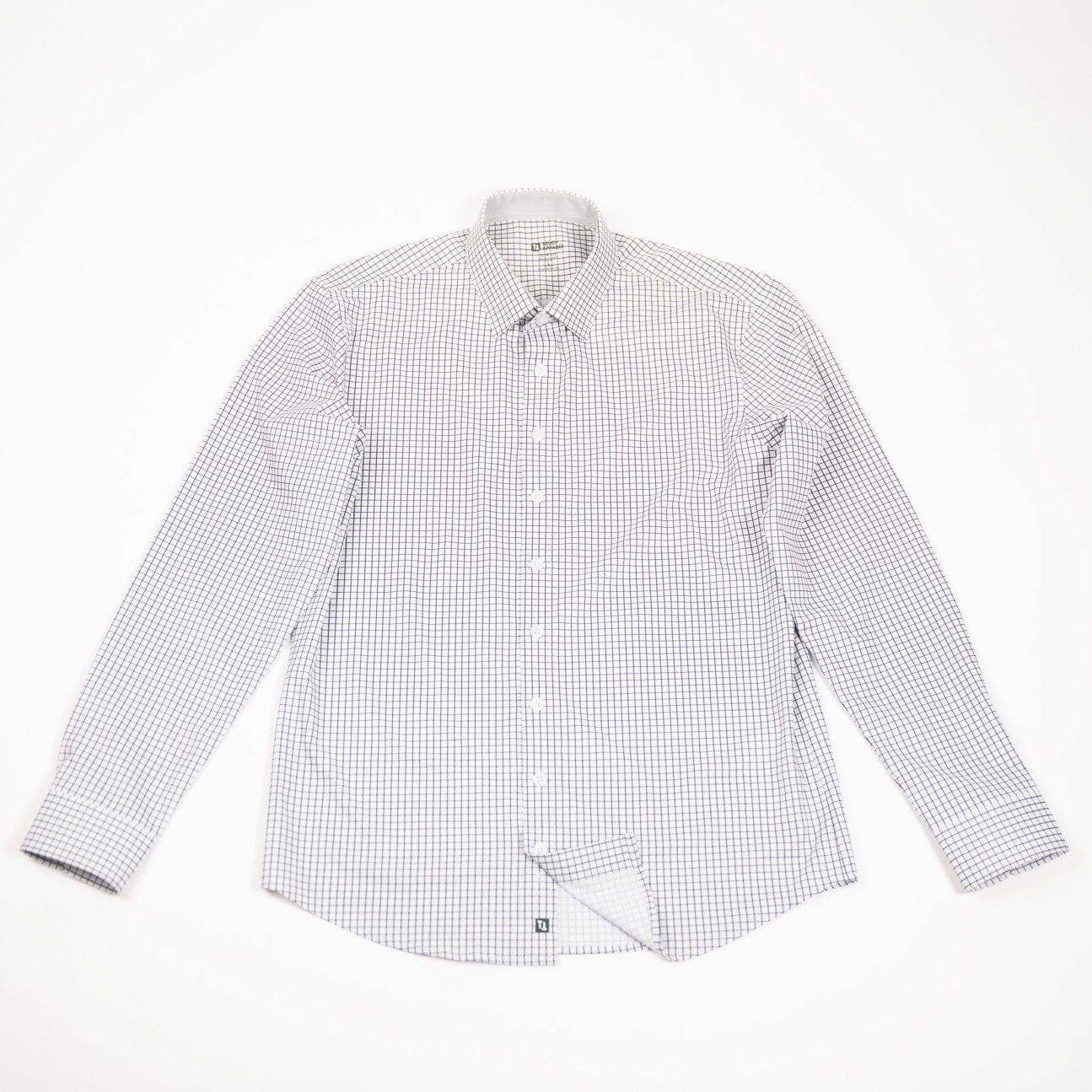 Hustle Sport Shirt - Long Sleeve - Grey Mini Grid
