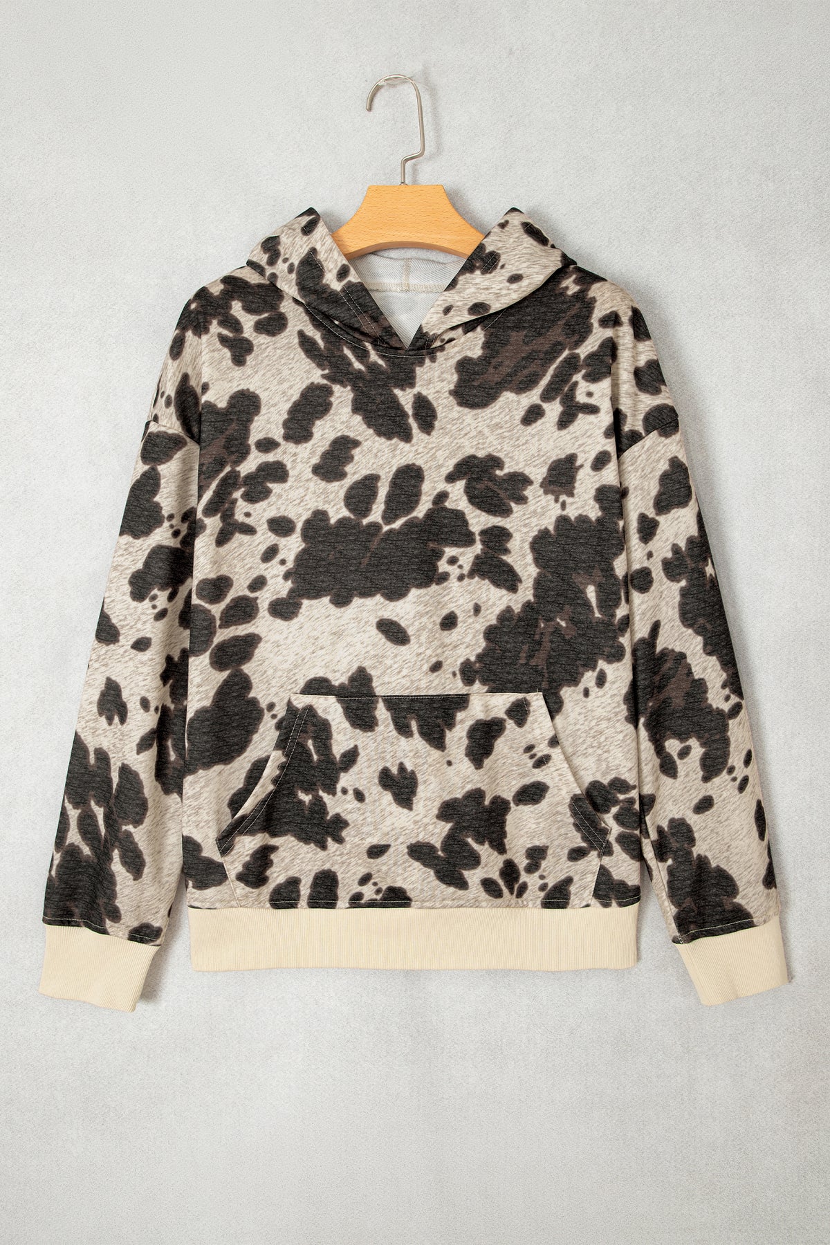 Western Print Regular Fit Hoodie