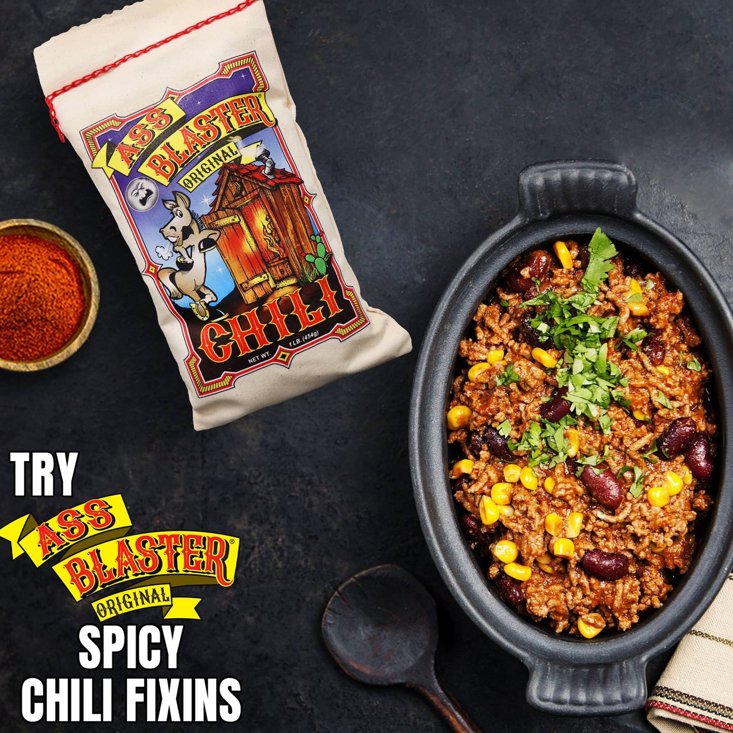Ass Blaster Chili Kit – Spicy Gourmet Campfire Chili Fixins