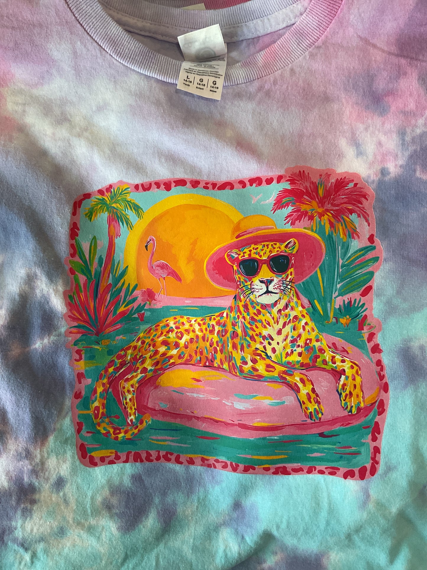Beach Cheetah Tie-Dye Youth