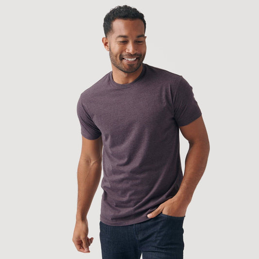 Heather Plum Neck T-Shirt
