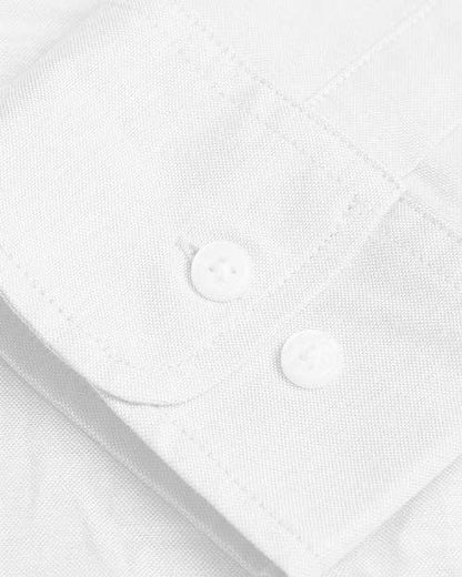 True Classic-Long Sleeve Button Up Shirt | Stretch Oxford | White