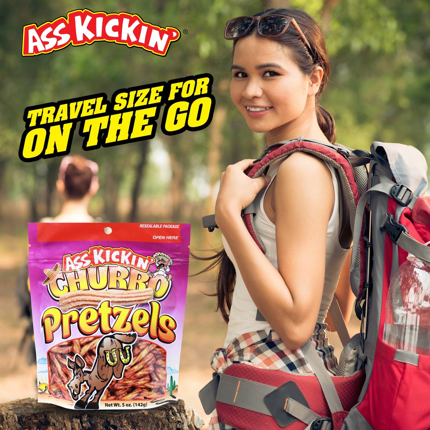 Ass Kickin' Churro Pretzels - 5 oz Resealable Bags
