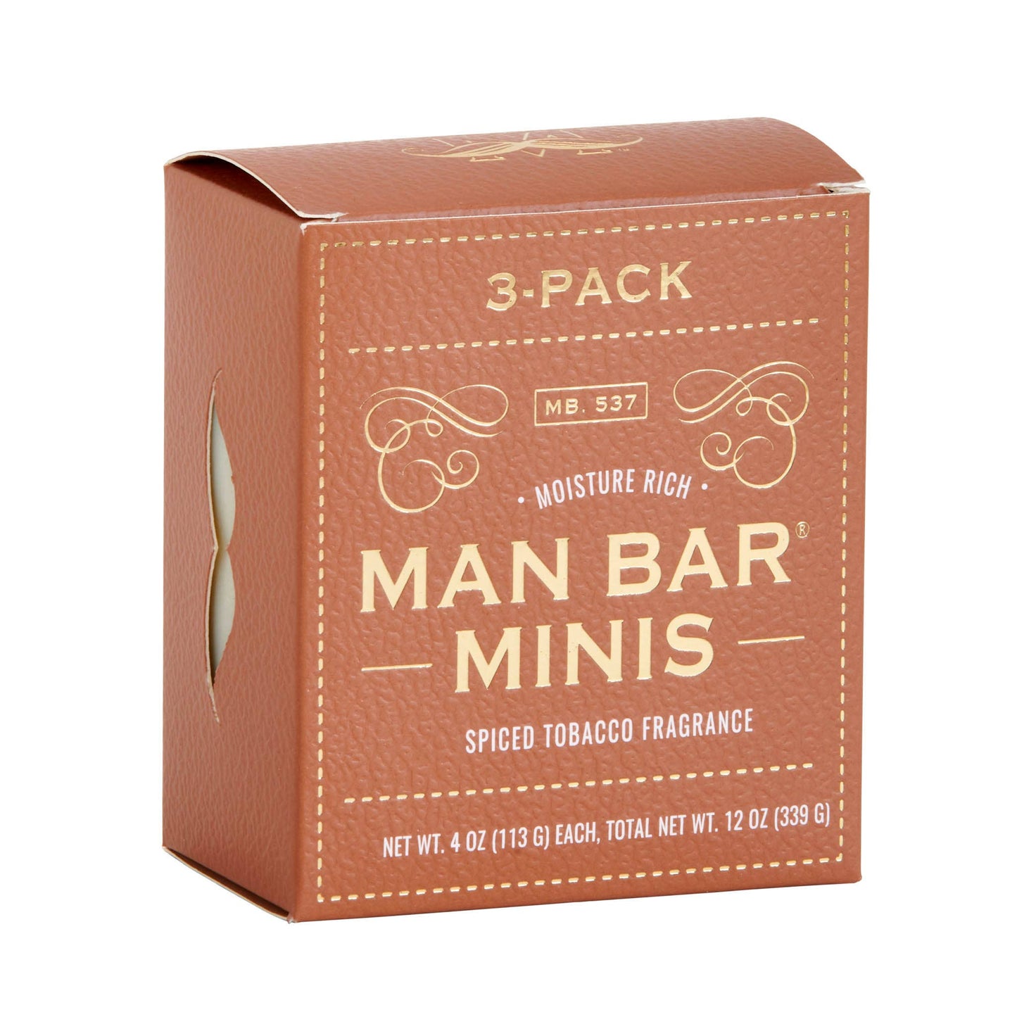 Man Bar Miniature Spiced Tobacco 3pc Gift Set
