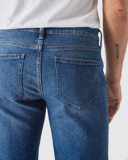 True Classic Jeans | Straight Authentic Stretch | Medium Indigo Wash