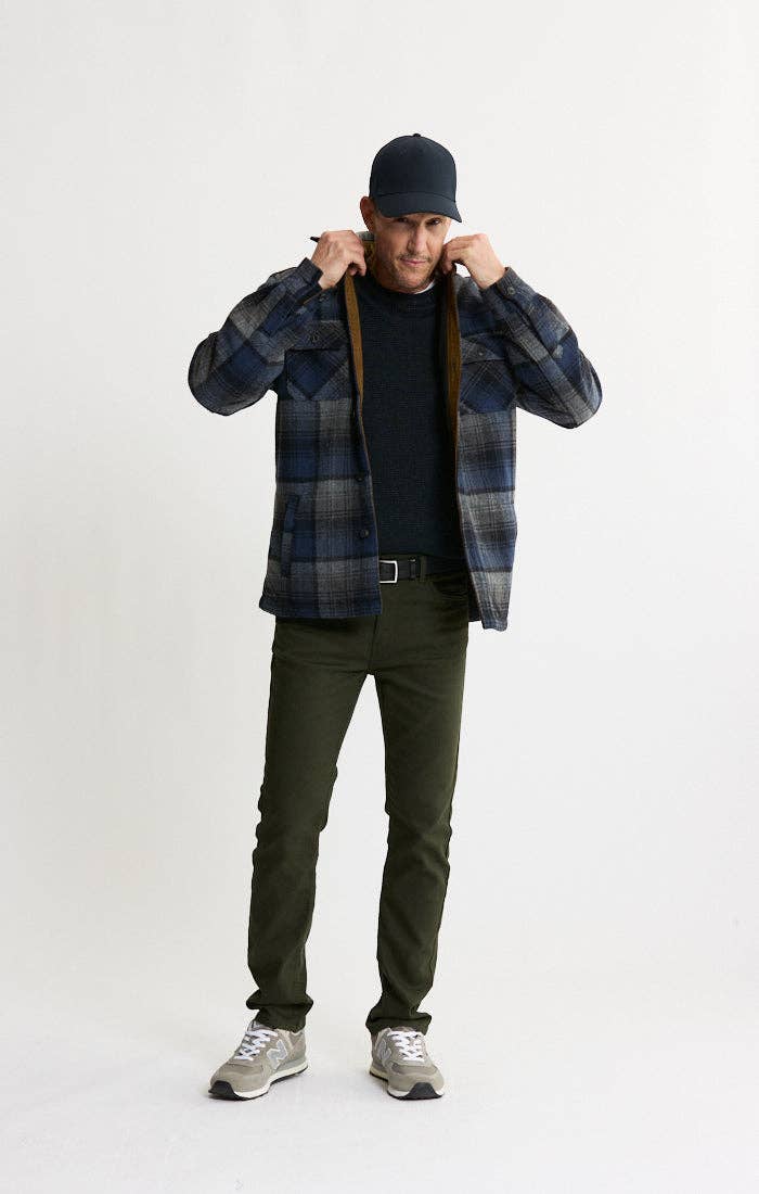 Thermal Lined Wool Blend Shirt Jacket