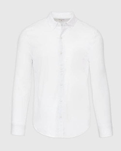 True Classic-Long Sleeve Button Up Shirt | Stretch Oxford | White