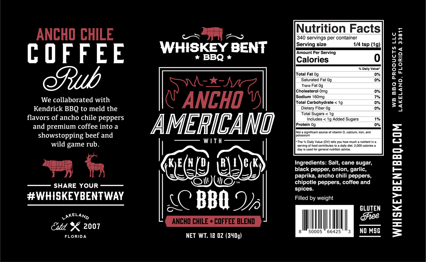 Whiskey Bent Ancho Americano - Ancho Chile Coffee Blend