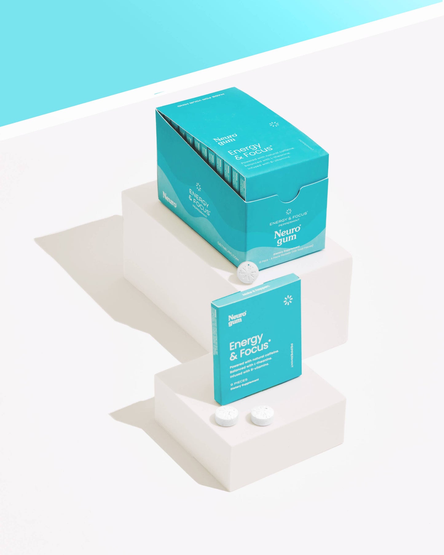 Neurogum Energy and Focus Gum | Peppermint