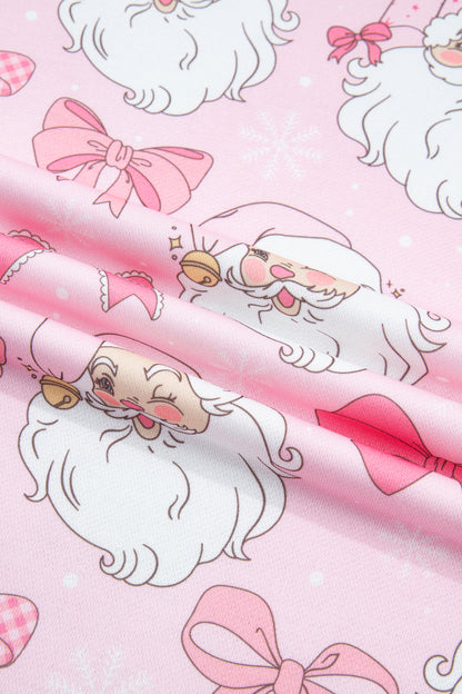 Pink Santa Baby  Hich Neck Sweatshirt