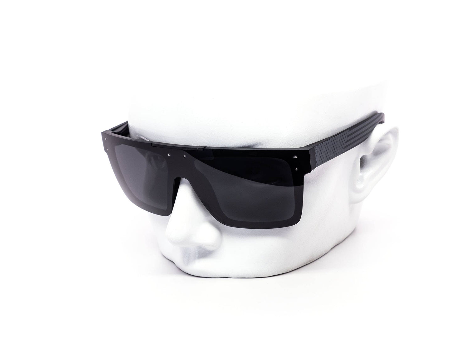 Polarized USA Shield Style Mirror Sunglasses