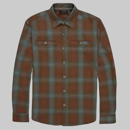 Dakota Grizzly Landon Fog Long Sleeve Flannel