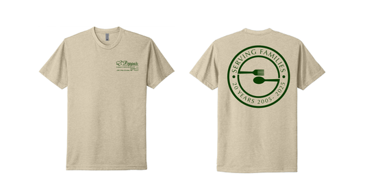 POPPAS CREAM W/ FOREST GREEN PRINT