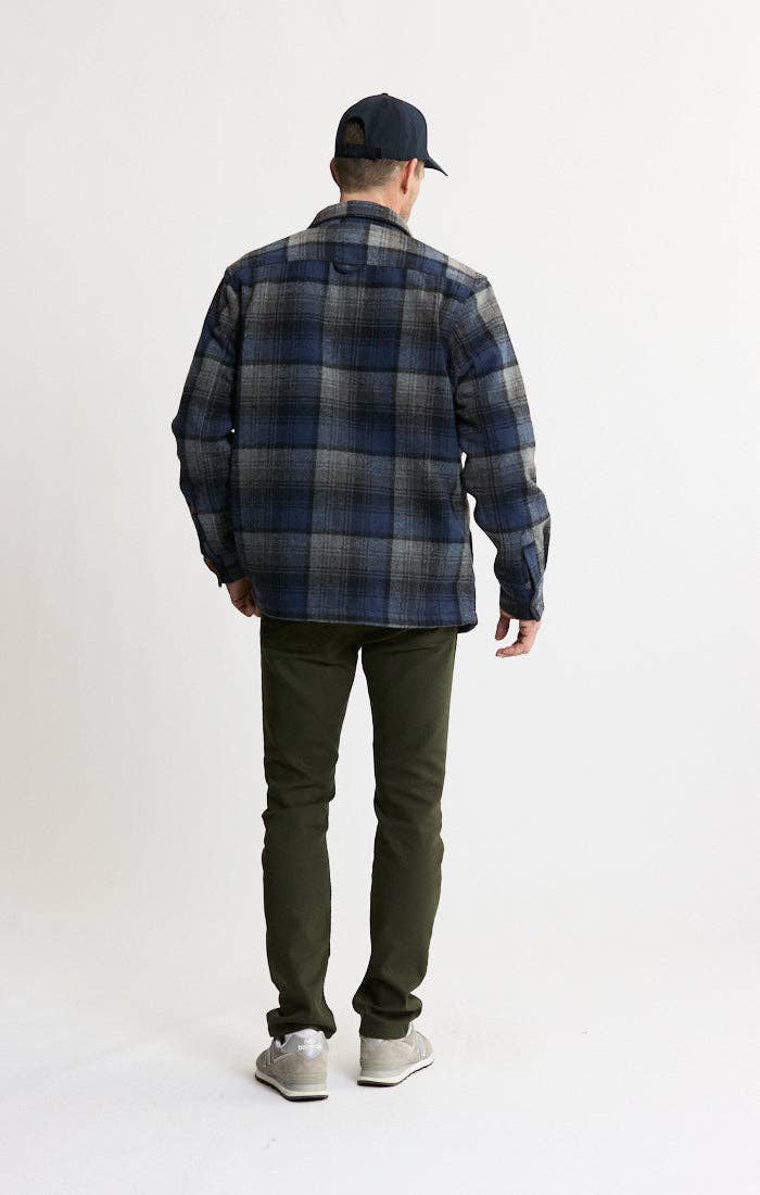 Thermal Lined Wool Blend Shirt Jacket