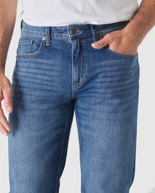 True Classic Jeans | Straight Authentic Stretch | Medium Indigo Wash