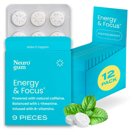 Neurogum Energy and Focus Gum | Peppermint