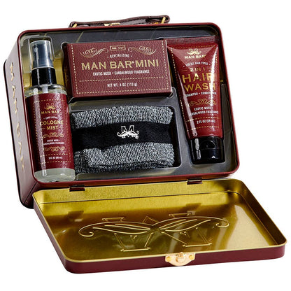 MAN BAR TRAVEL TIN SET EXOTIC MUSK & SANDALWOOD
