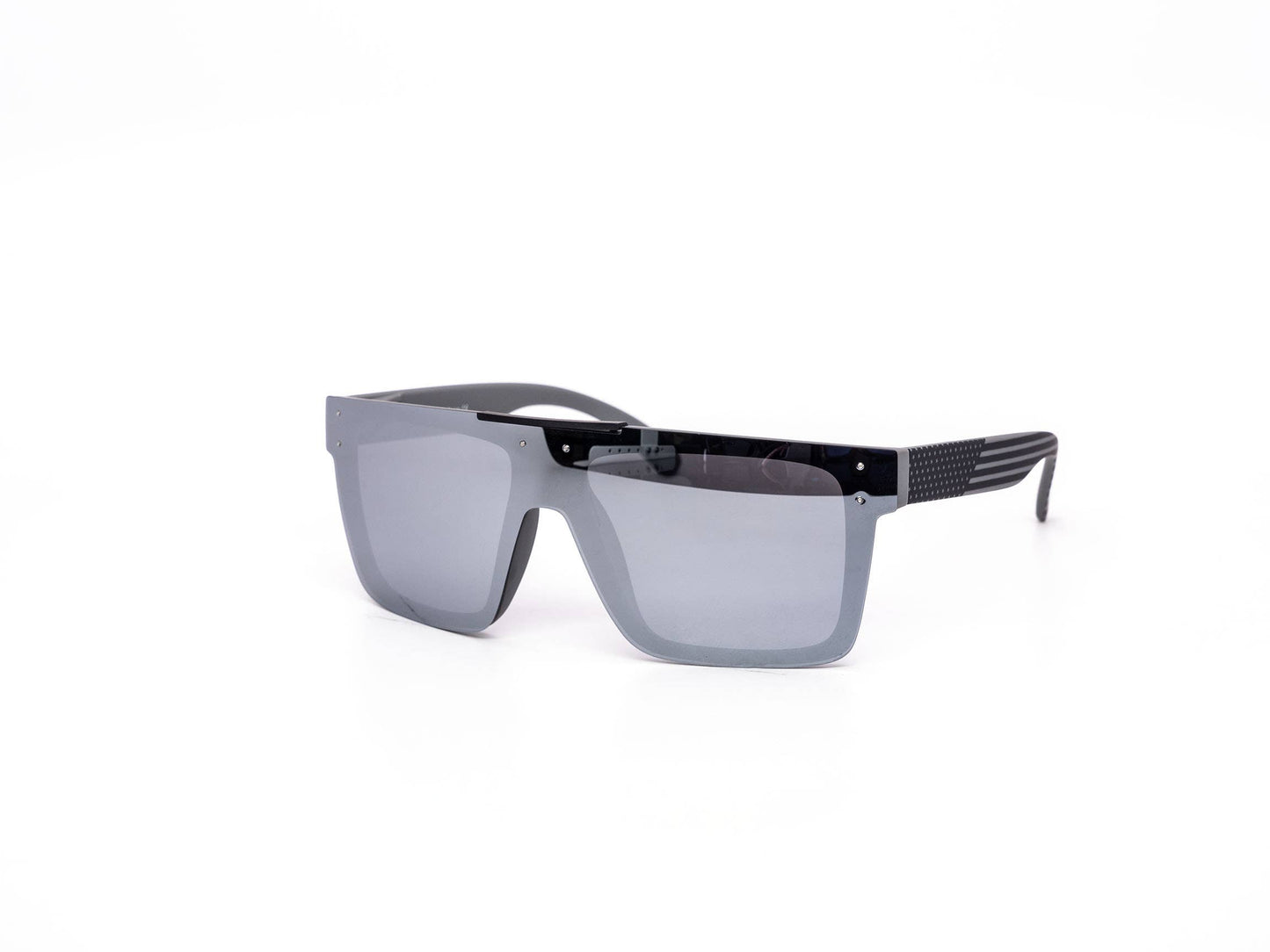 Polarized USA Shield Style Mirror Sunglasses