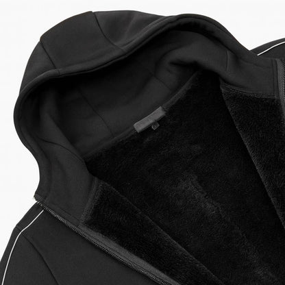 Men's Sherpa Fleece Lined Tech Full Zip Hoodie (S-3XL)