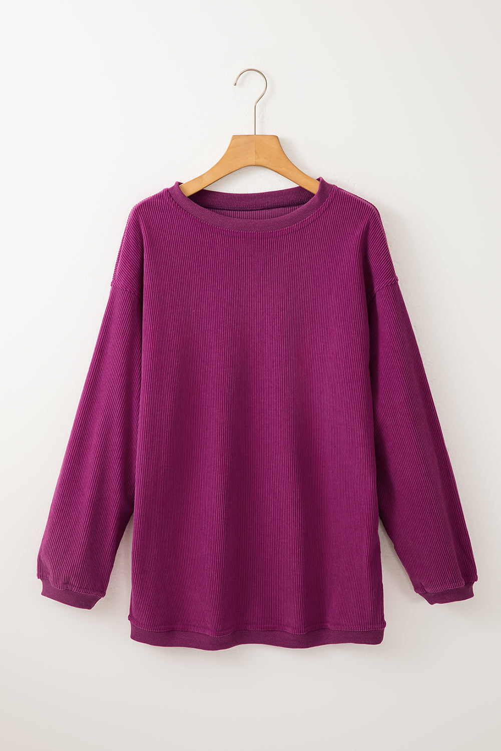 Ribbed Oversized Corduroy Sweatshirt