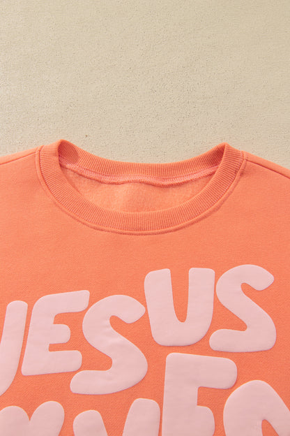 Jesus Loves You Cantaloupe Sweatshirt