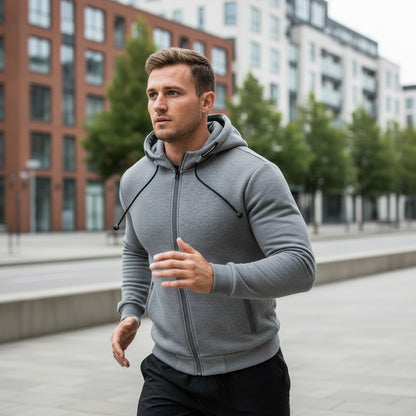 Men's Sherpa Fleece Lined Tech Full Zip Hoodie (S-3XL)
