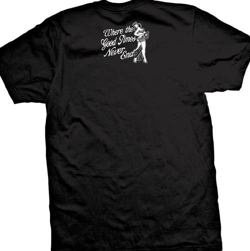 5050-BLACK WHITE | Sancho Casino And Lounge | Men's T-Shirt