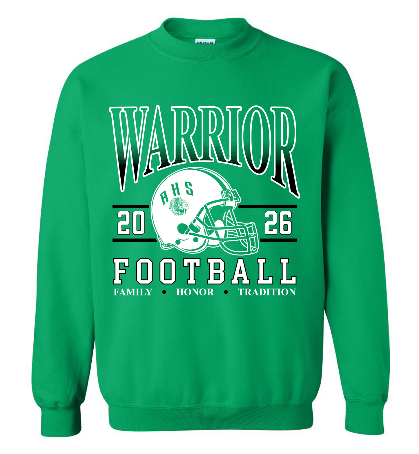 2026 WARRIOR FOOTBALL Kelly Green 18000