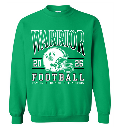 2026 WARRIOR FOOTBALL Kelly Green 18000