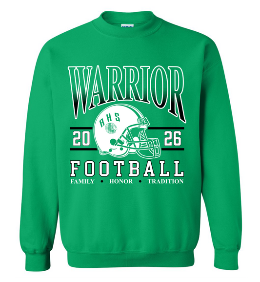 2026 WARRIOR FOOTBALL Kelly Green 18000