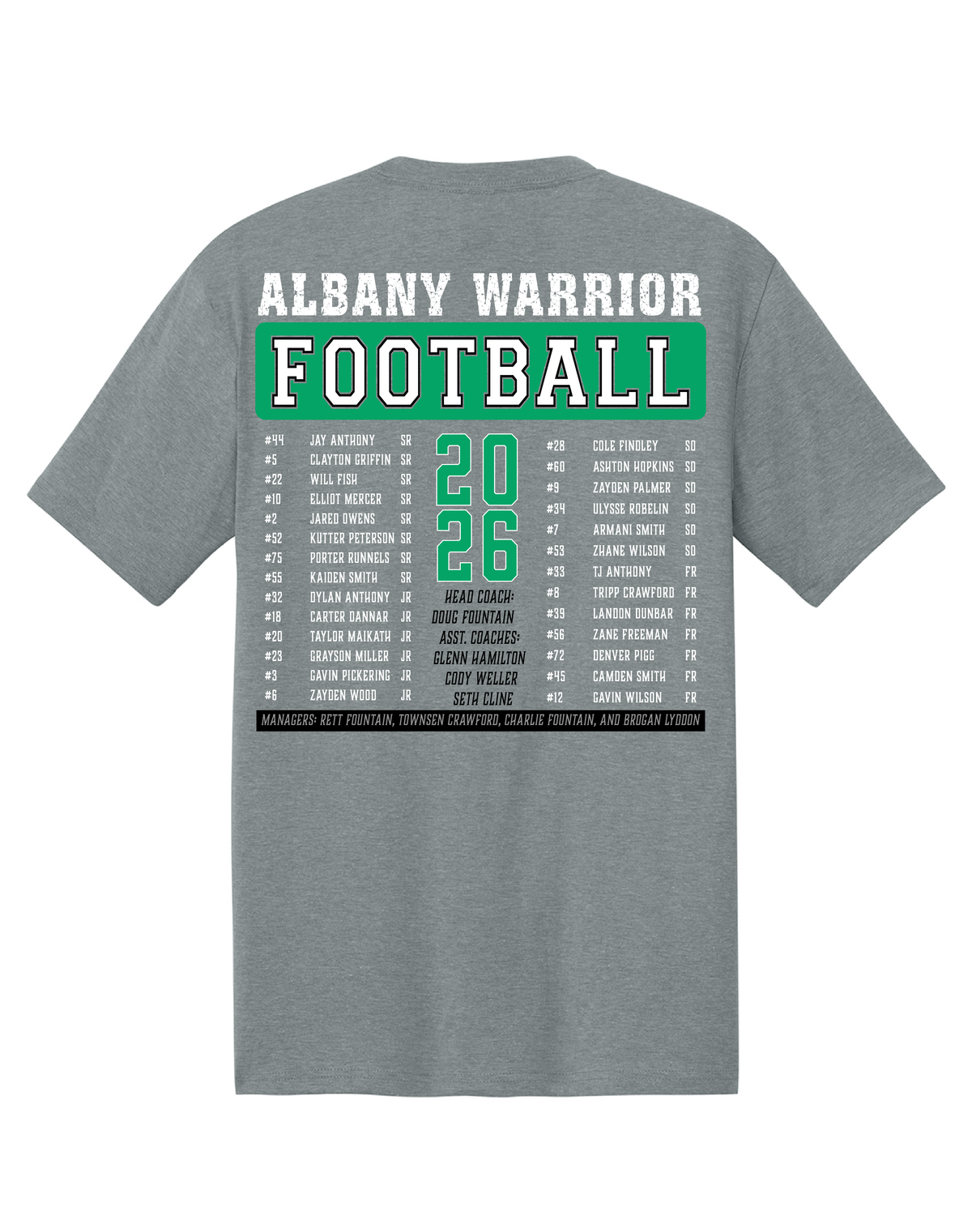 2026 WARRIOR FOOTBALL TEE