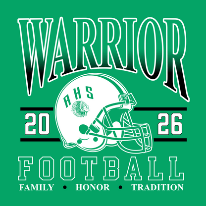 2026 WARRIOR FOOTBALL Kelly Green 18000